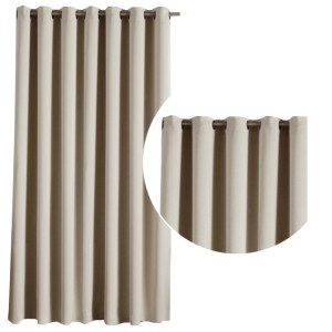 Zasłona BLACKOUT zaciemniająca 250x250 cm wys. KREMOWY