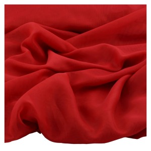 Tkanina woal gładki 300 cm wys. kolorowy WOAL CZERWONY na firanki dekoracje
